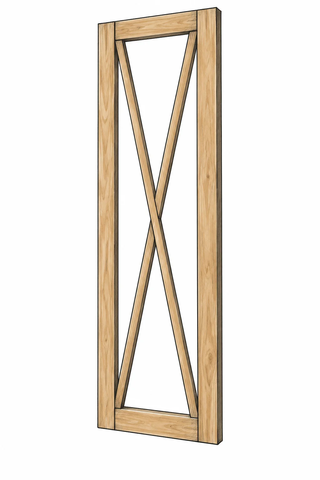 entryway barn door cabinet — 16 illustration