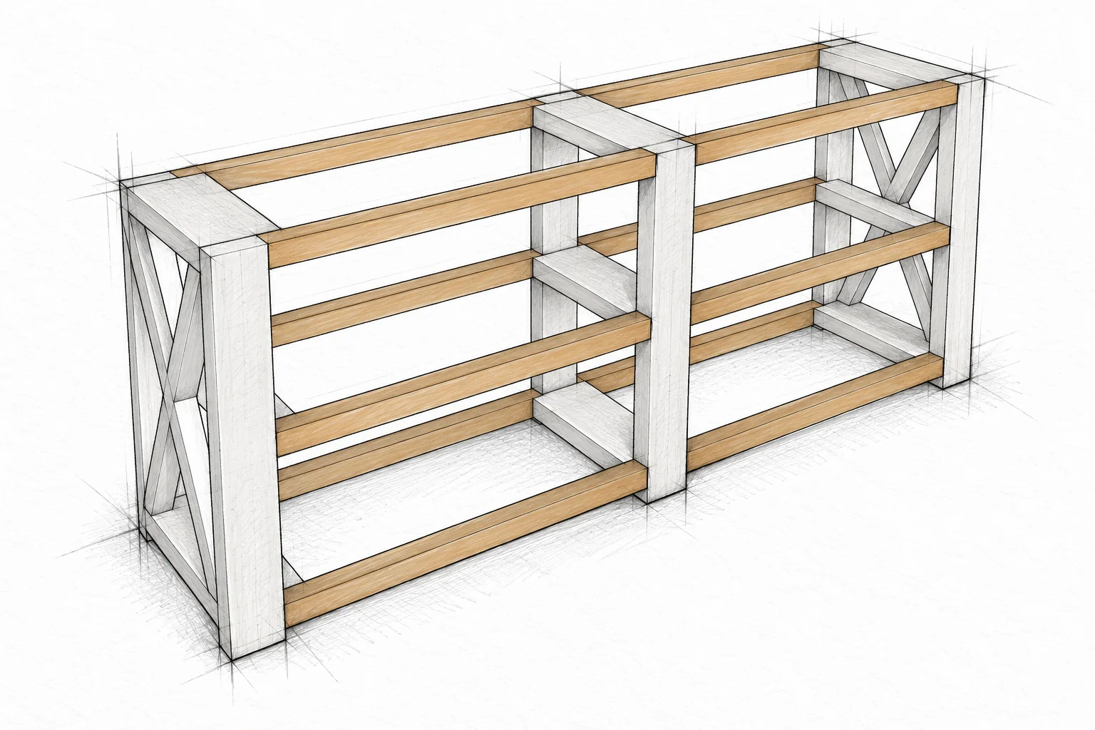 farmhouse console table — 11 illustration