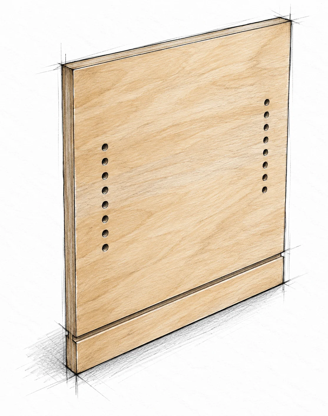farmhouse media console — 17 illustration