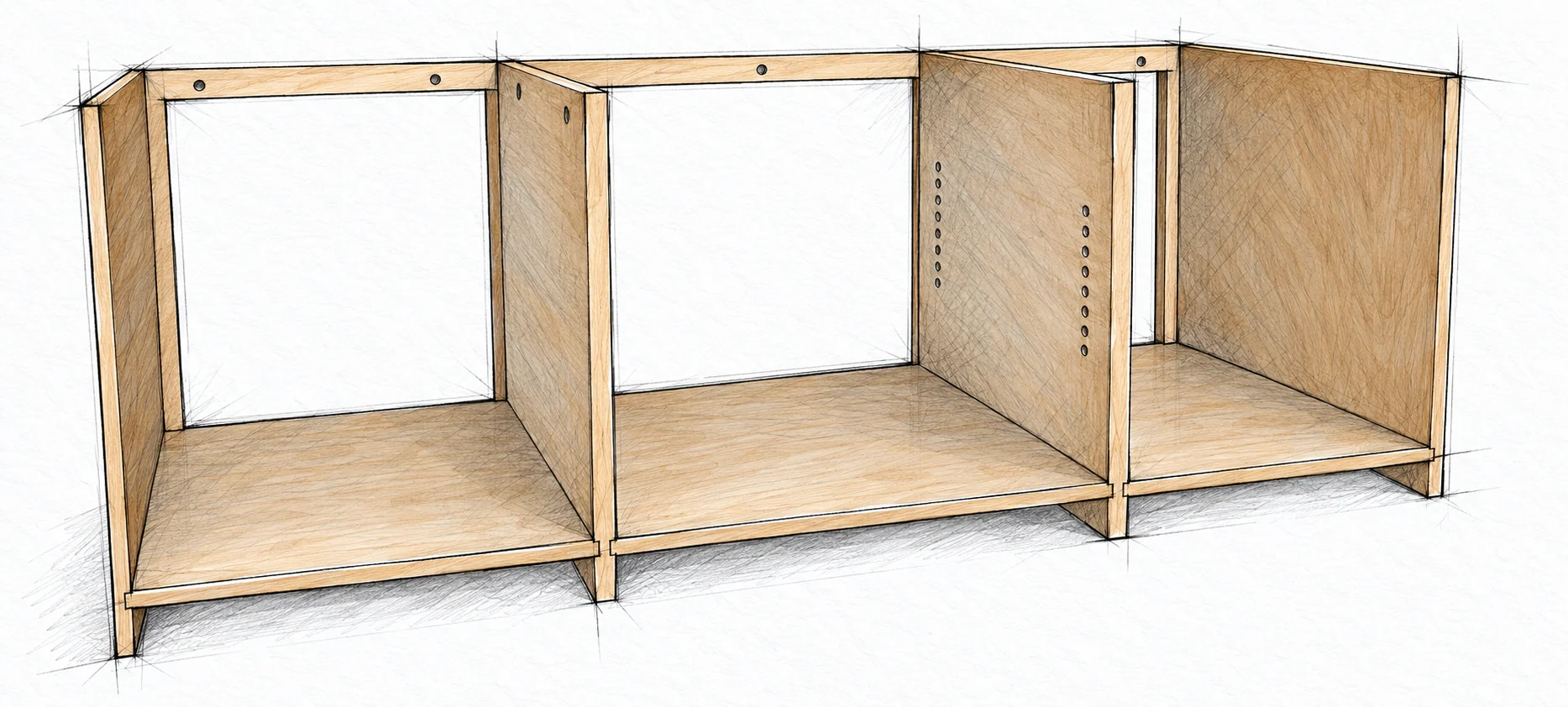 farmhouse media console — 21 illustration
