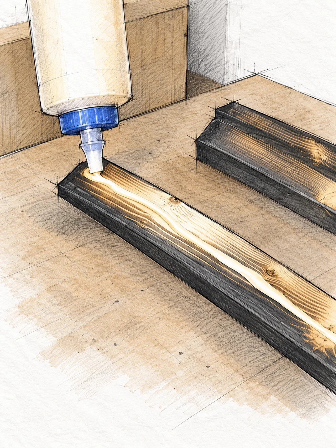 geometric hairpin coffee table — 17 illustration
