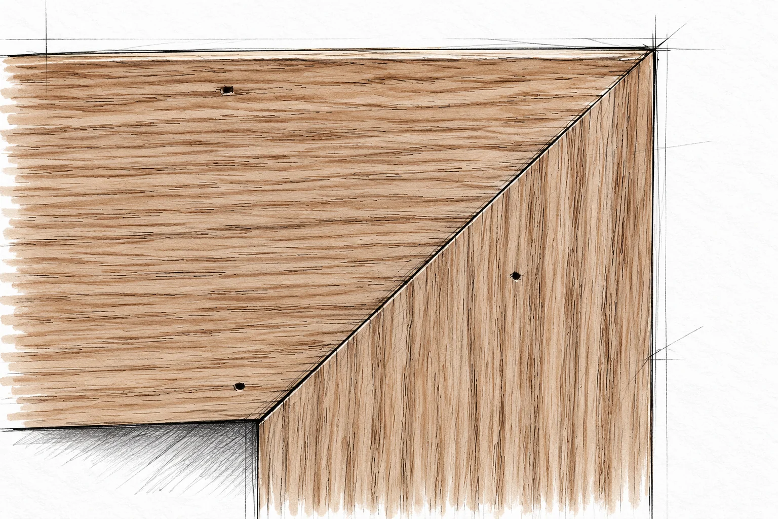 hollow panel waterfall console — 20 illustration