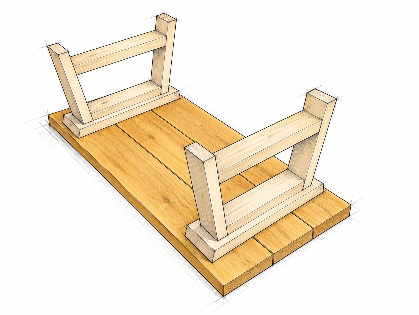 homestead coffee table — 11 illustration