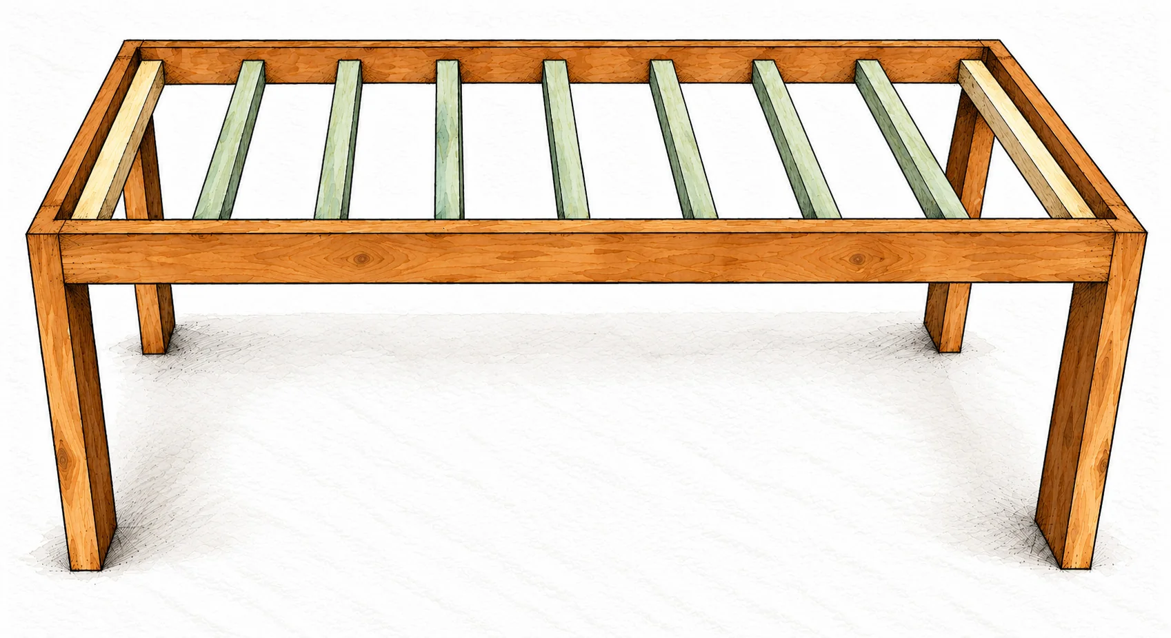 modern farm table — 9 illustration