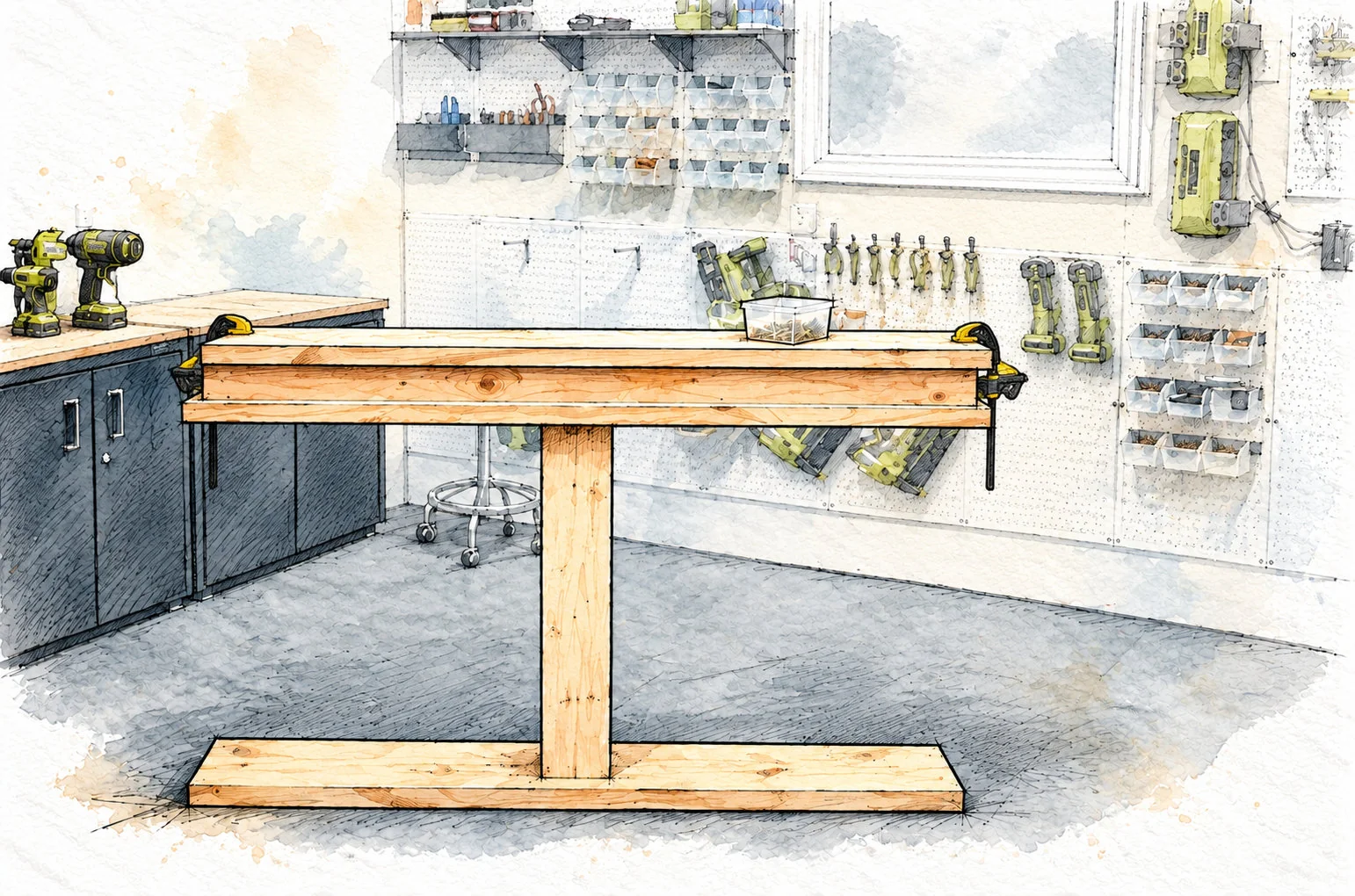 narrow truss console — 15 illustration