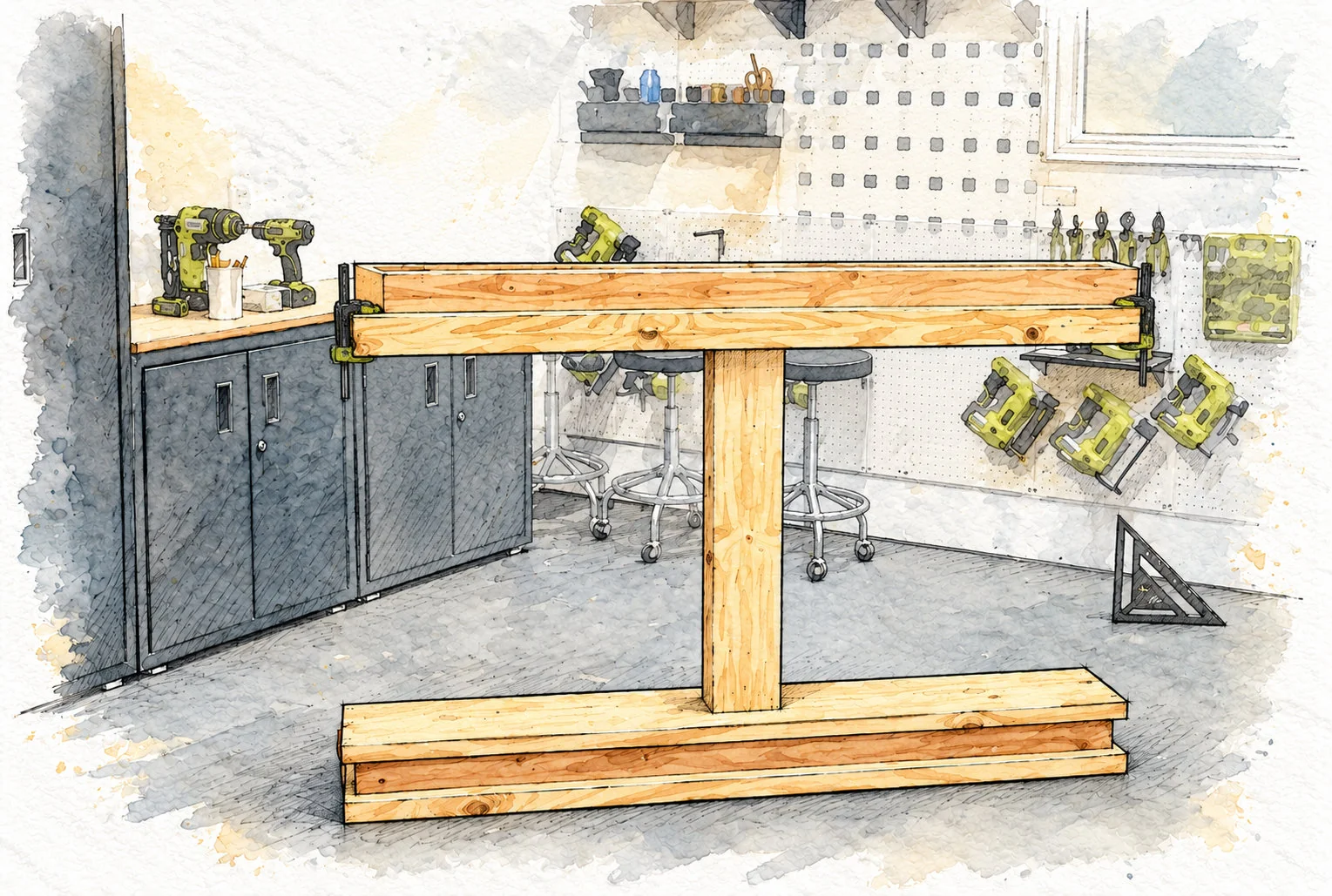 narrow truss console — 16 illustration