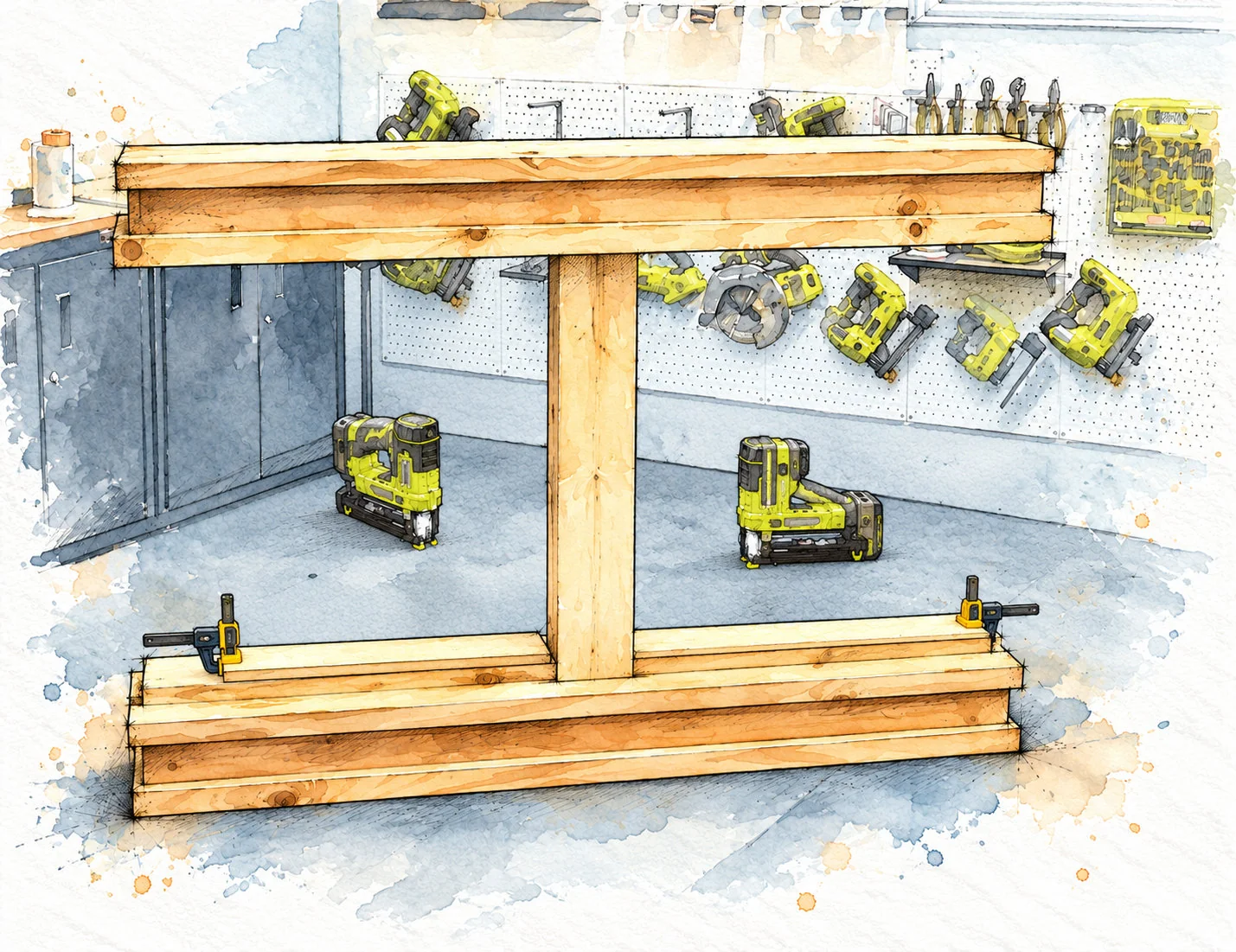 narrow truss console — 18 illustration