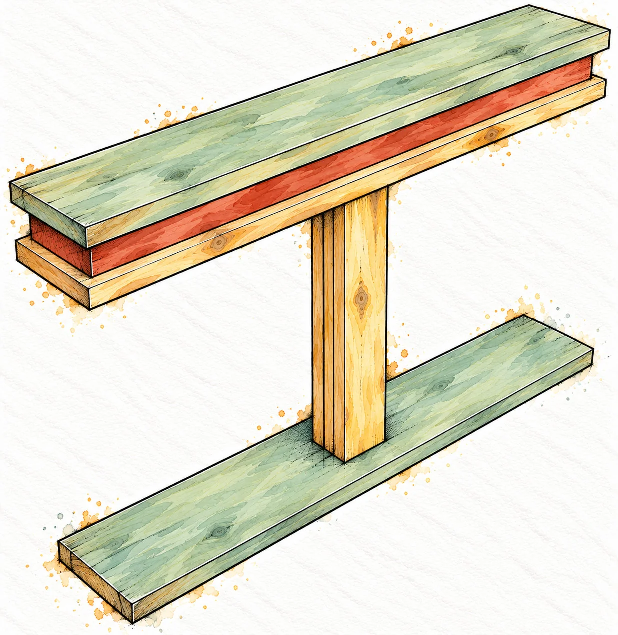 narrow truss console — 31 illustration