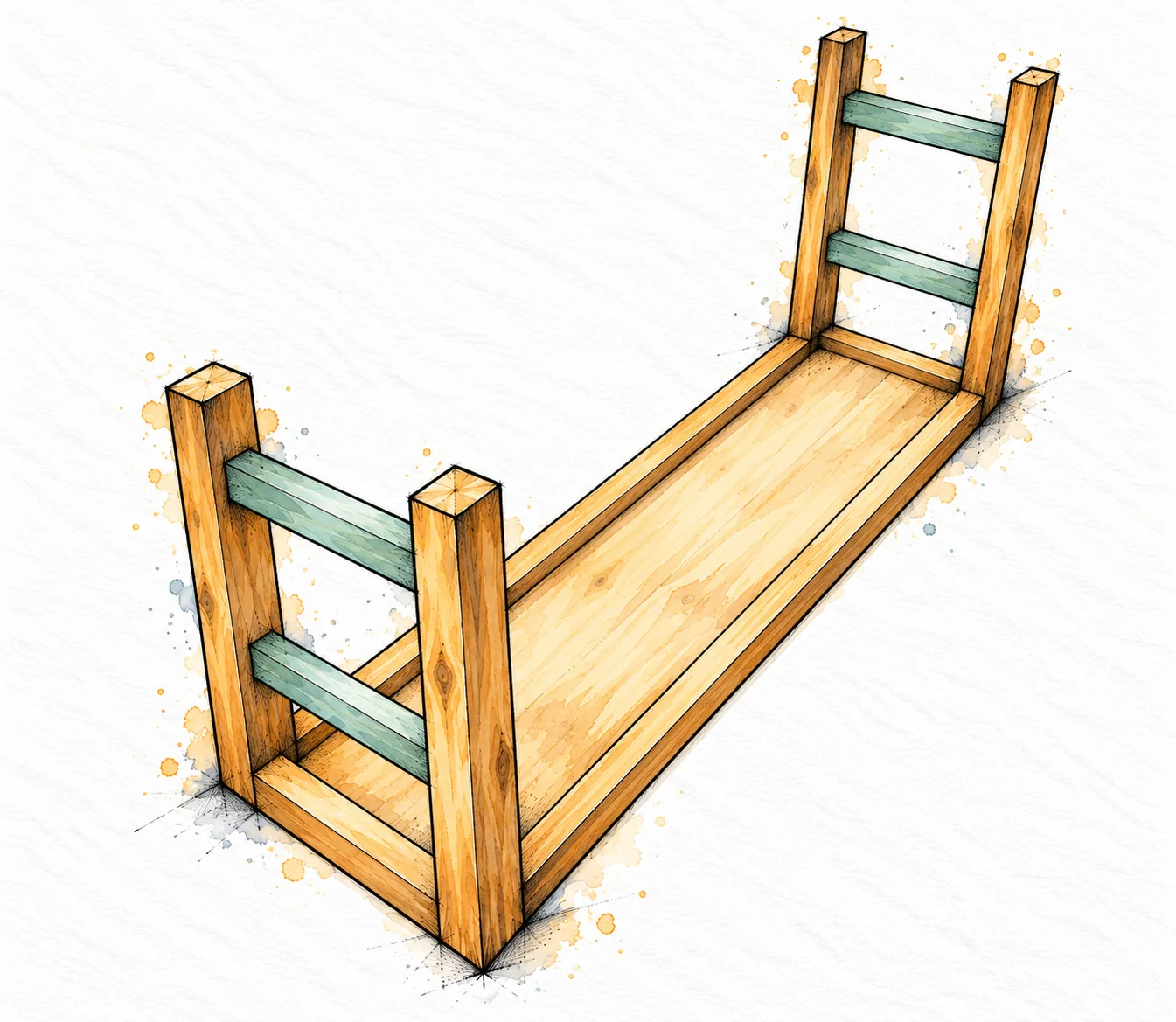 open shelf media console — 10 illustration
