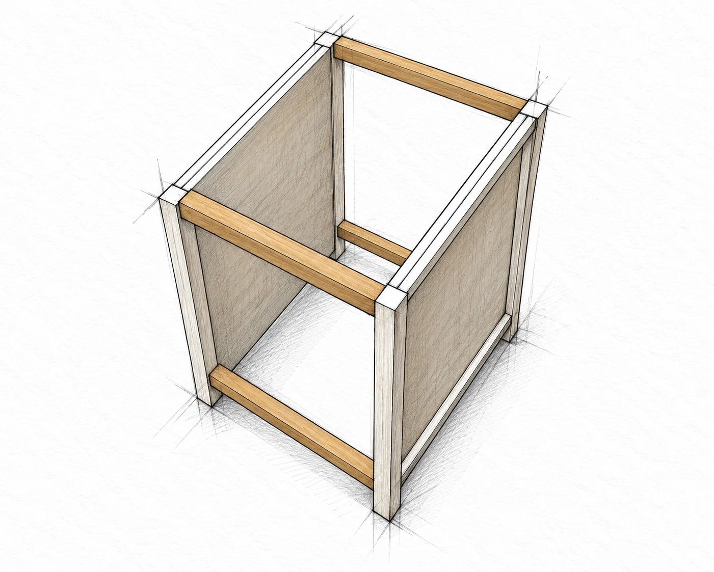 pullout bin kitchen island — 15 illustration