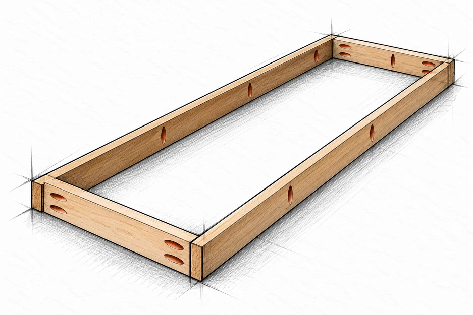 storage unit with beveled edge — 27 illustration