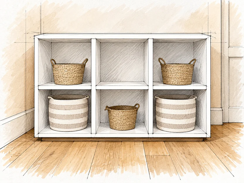 storage unit with beveled edge — 33 illustration