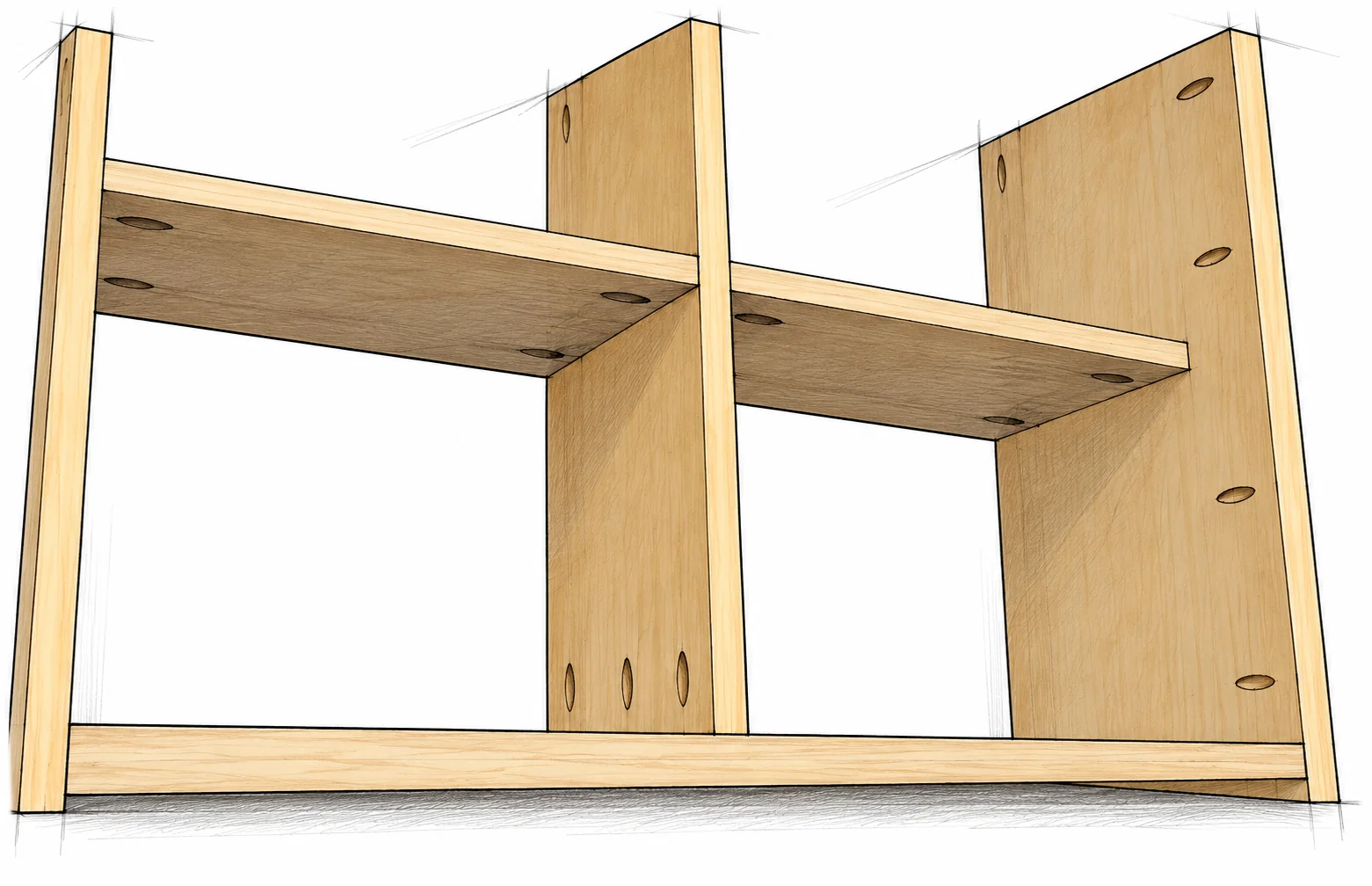 table height pantry cabinet — 13 illustration