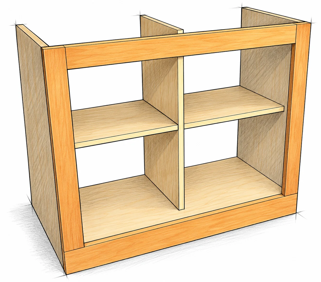 table height pantry cabinet — 14 illustration