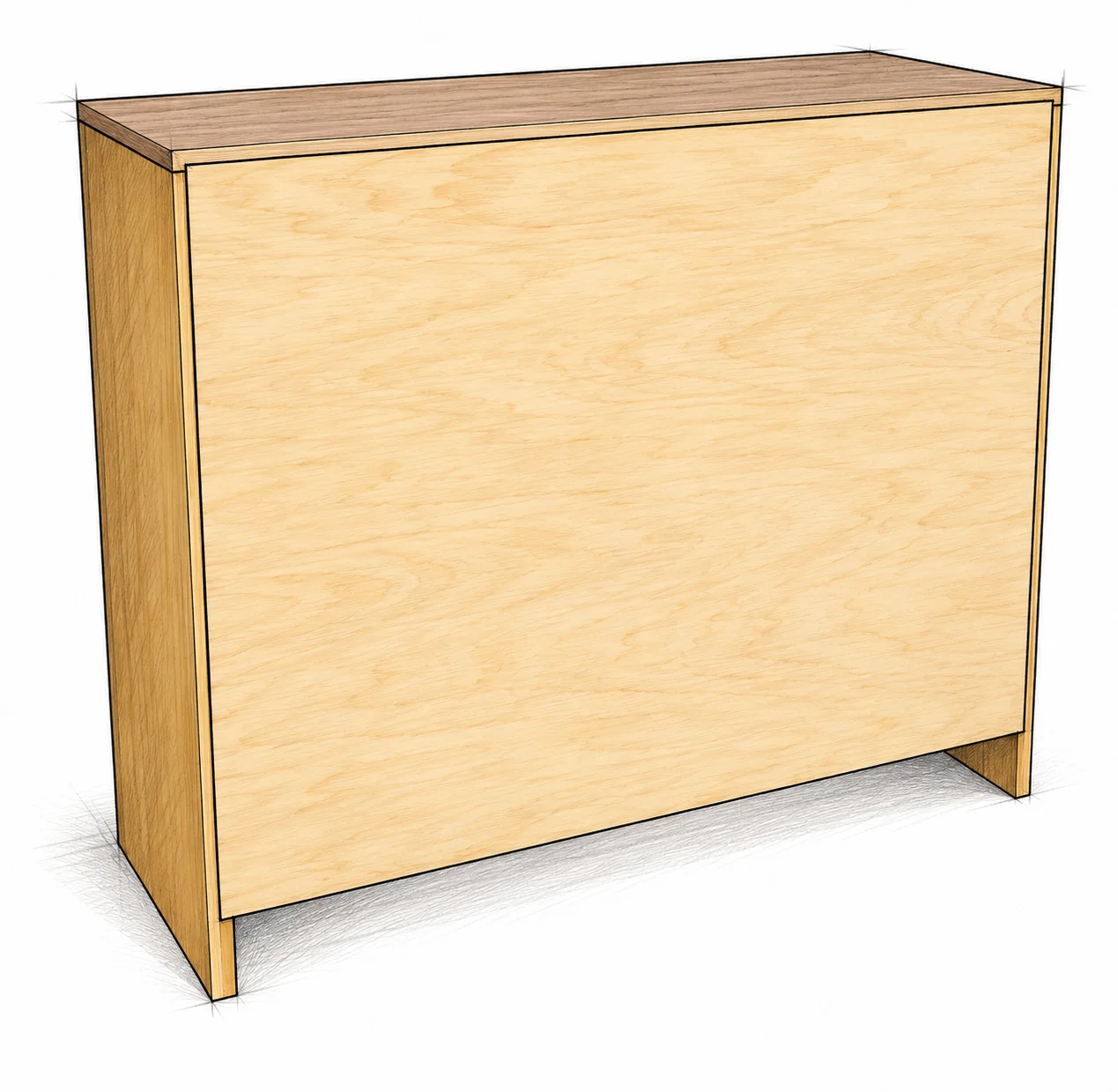 table height pantry cabinet — 16 illustration